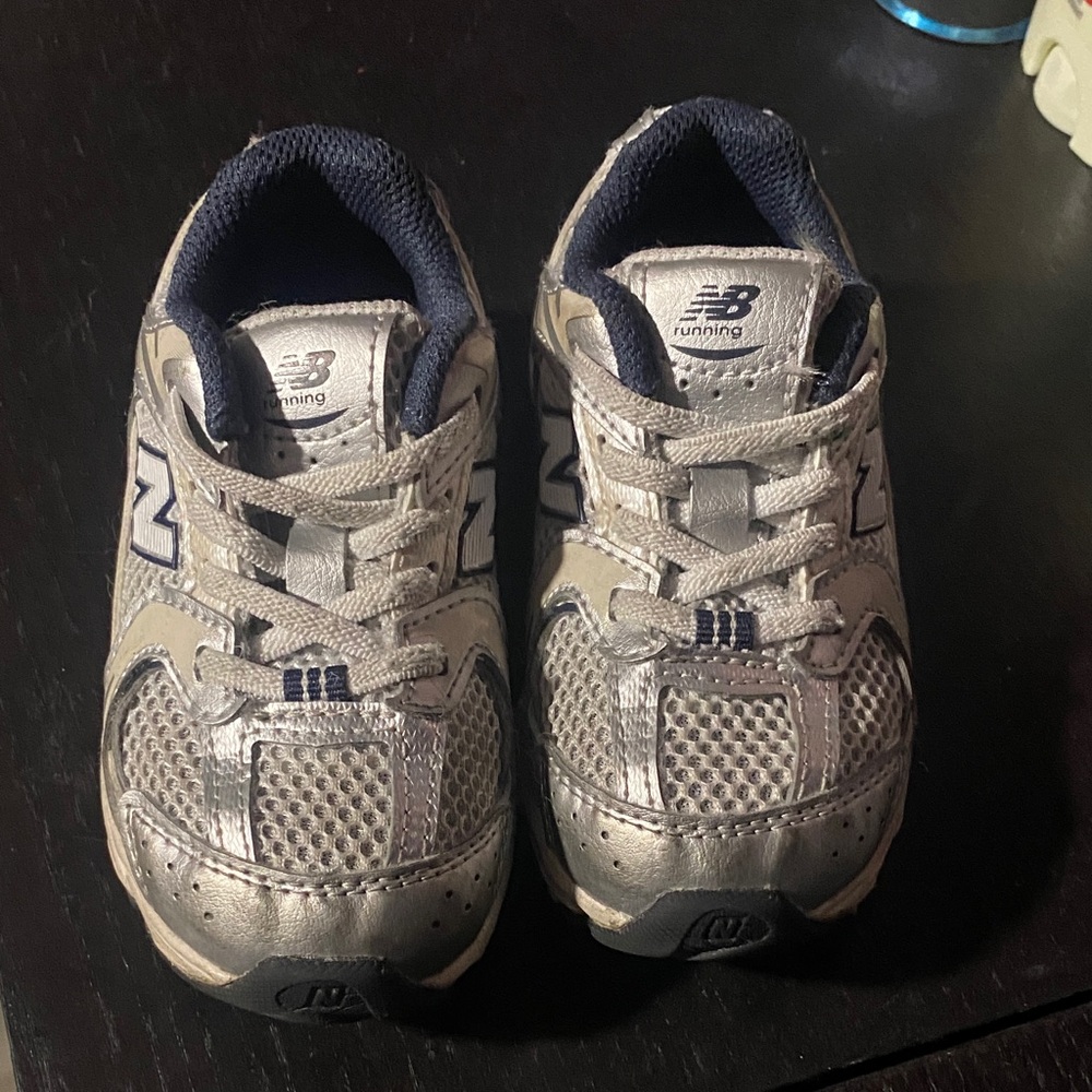 New Balance 530 toddler  Kids' Silver and Navy Sneakers